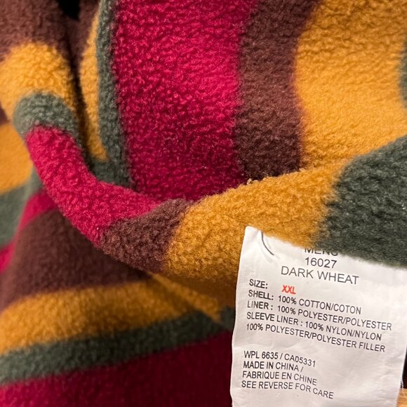 Woolrich Canvas Fleece Lined Chore Jacket Dark Wheat, XXL - Picture 7 of 11